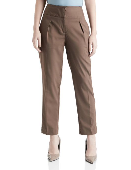 Allen Solly Women's Regular Casual Pants (AHTPWRGPN99388_Brown