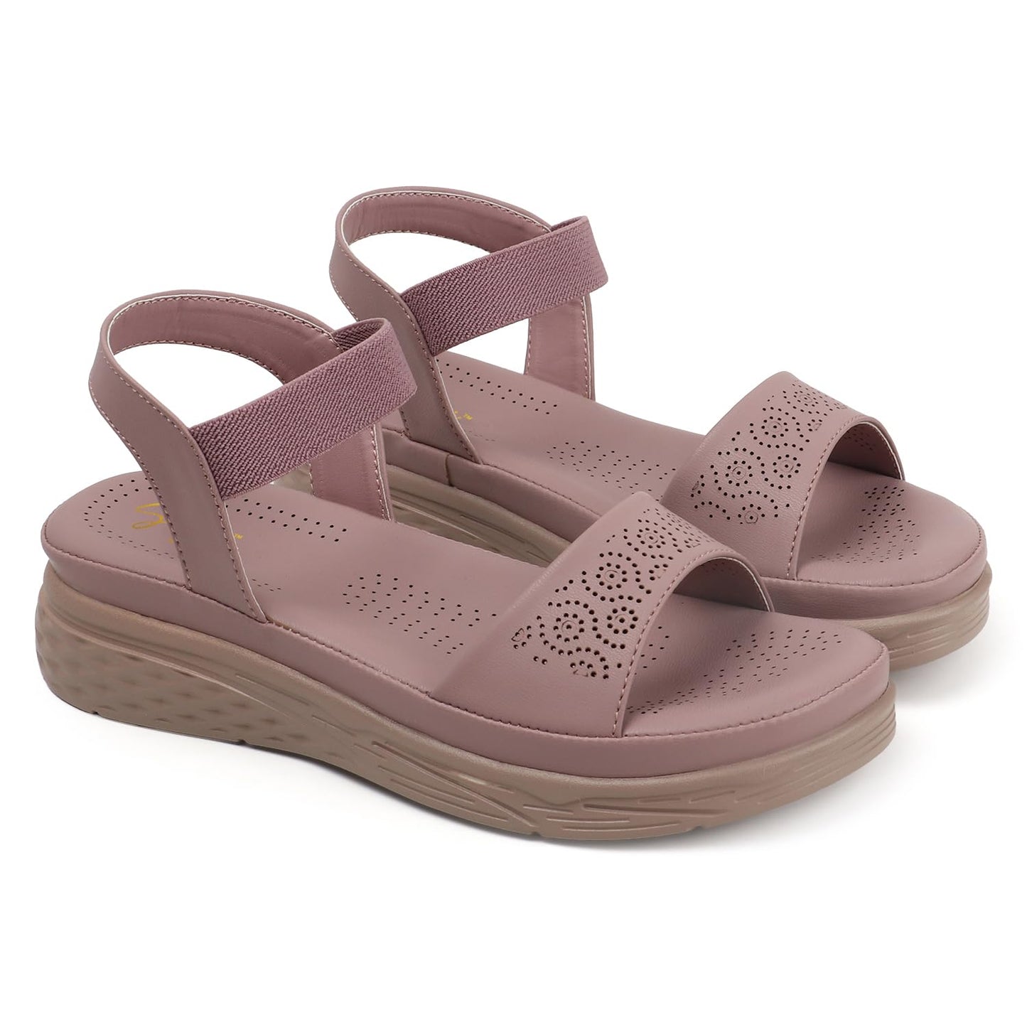 SVYA, Women Flat Sandal,Soft and comfortable Sandal For Girl. (Levender, UK Footwear Size System, Adult, Women, Numeric, Medium, 9)
