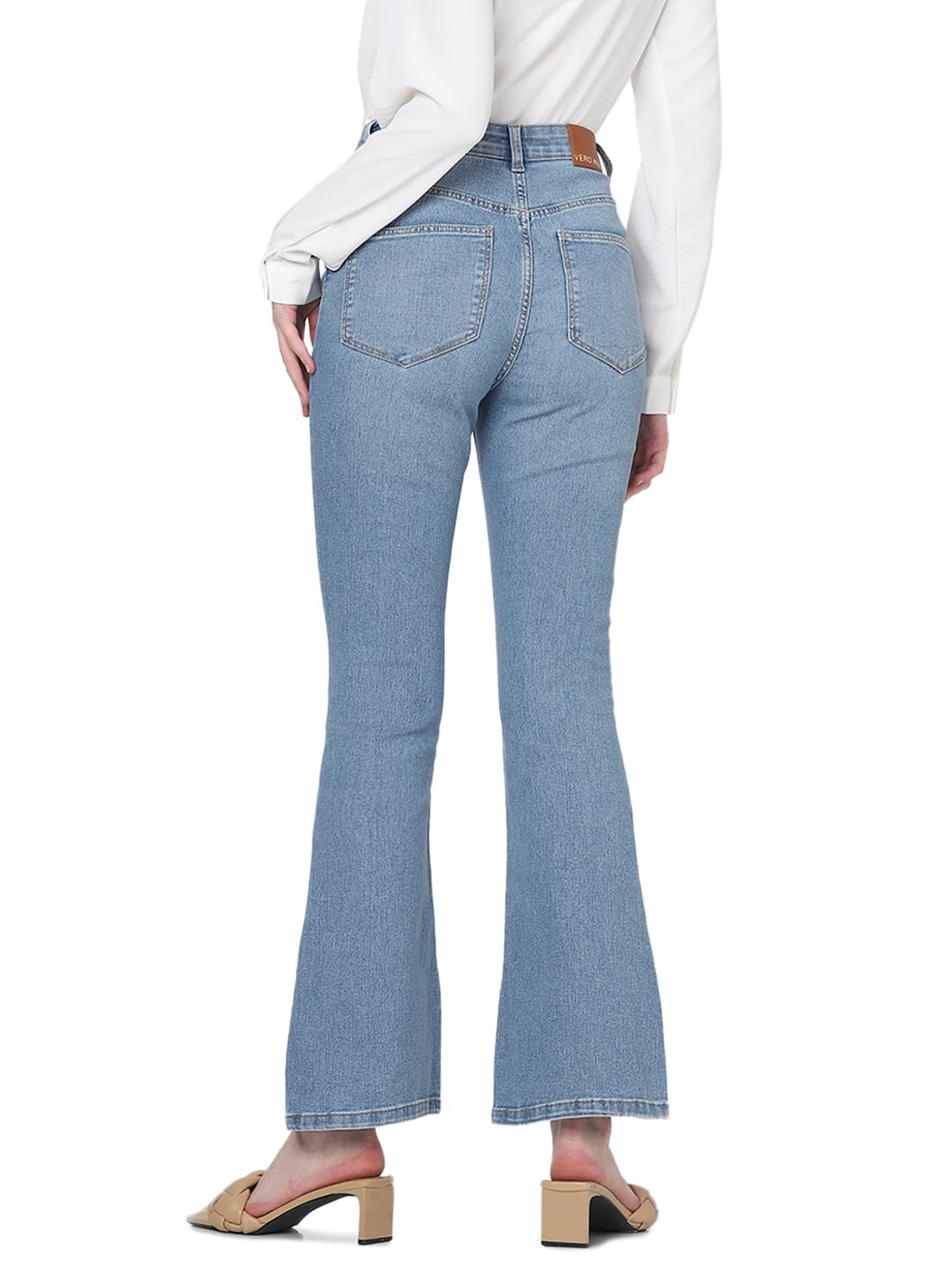 Vero Moda Women's Fitted Jeans (10323908-Light Blue Denim_Light