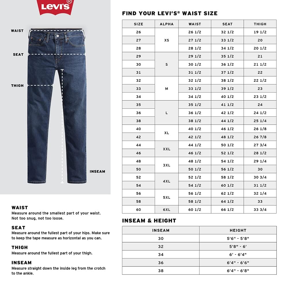 Levi's 510 Skinny Fit Men's Jeans, Native cali - Stretch, 42W x 30L