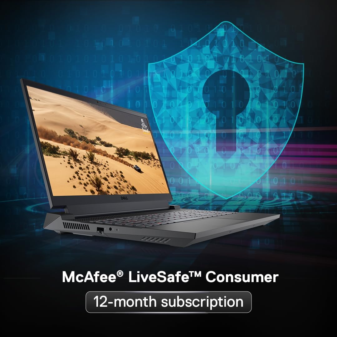 Dell SmartChoice G15-5530, Intel Core i5 13th Gen - 13450HX, NVIDIA RTX 3050-6GB, 16GB RAM, 1TB SSD, FHD 15.6"/39.62 cm, Windows 11, MS Office 21, Dark Shadow Grey, 2.65Kg Gaming Laptop