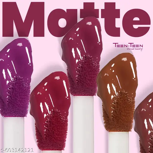 Teen Teen Lip Craze Matte Lipstick Each 3ml Pack of 4