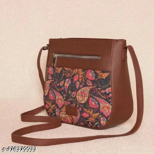 Zouk Paisley Print U-Shaped Sling Bag