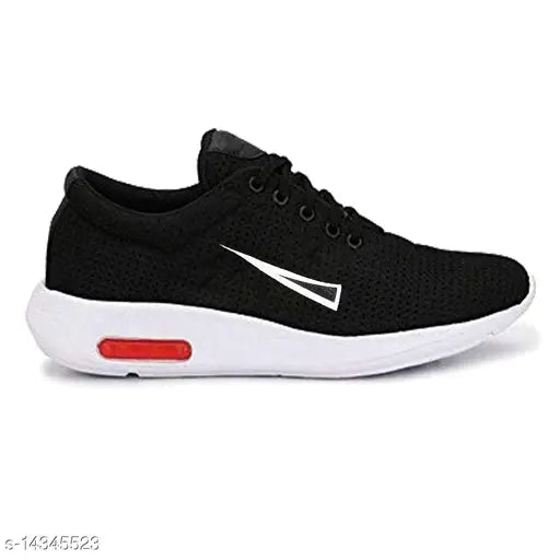 Bersache Men Black Sports Running Shoes