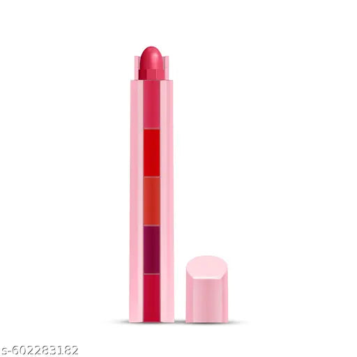 RENEE Everyday Fab 5 5-in-1 Lipstick | 5 Shades In 1 Stick, Matte Finish, Intense Colour Pay-off | Creamy Formula, Glides Easily, One Stroke Application | With Jojoba Oil & Vitamin E | 7.5 g