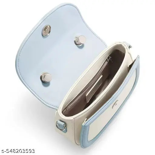 Women's Or Girls Blue Cherry Doughnut Decor Sling/Crossbody Bag