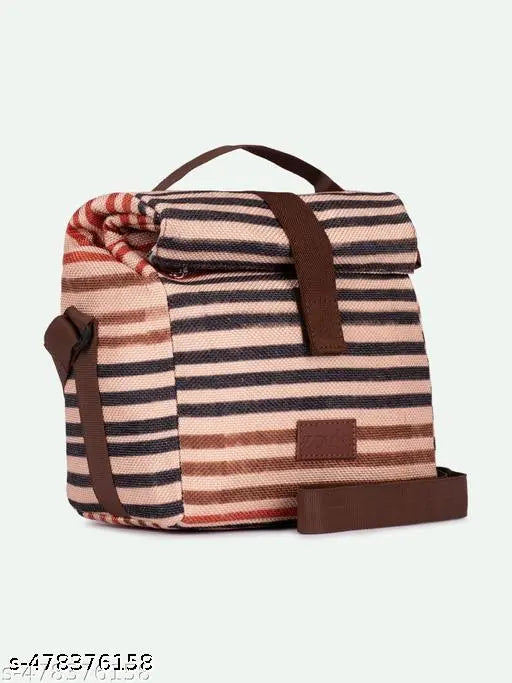 Zouk Qutub Stripes Roll Up Lunch Bag
