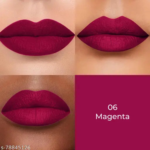 Colors Queen Color Stay Long Lasting Matte Lipstick for Women (Magenta)