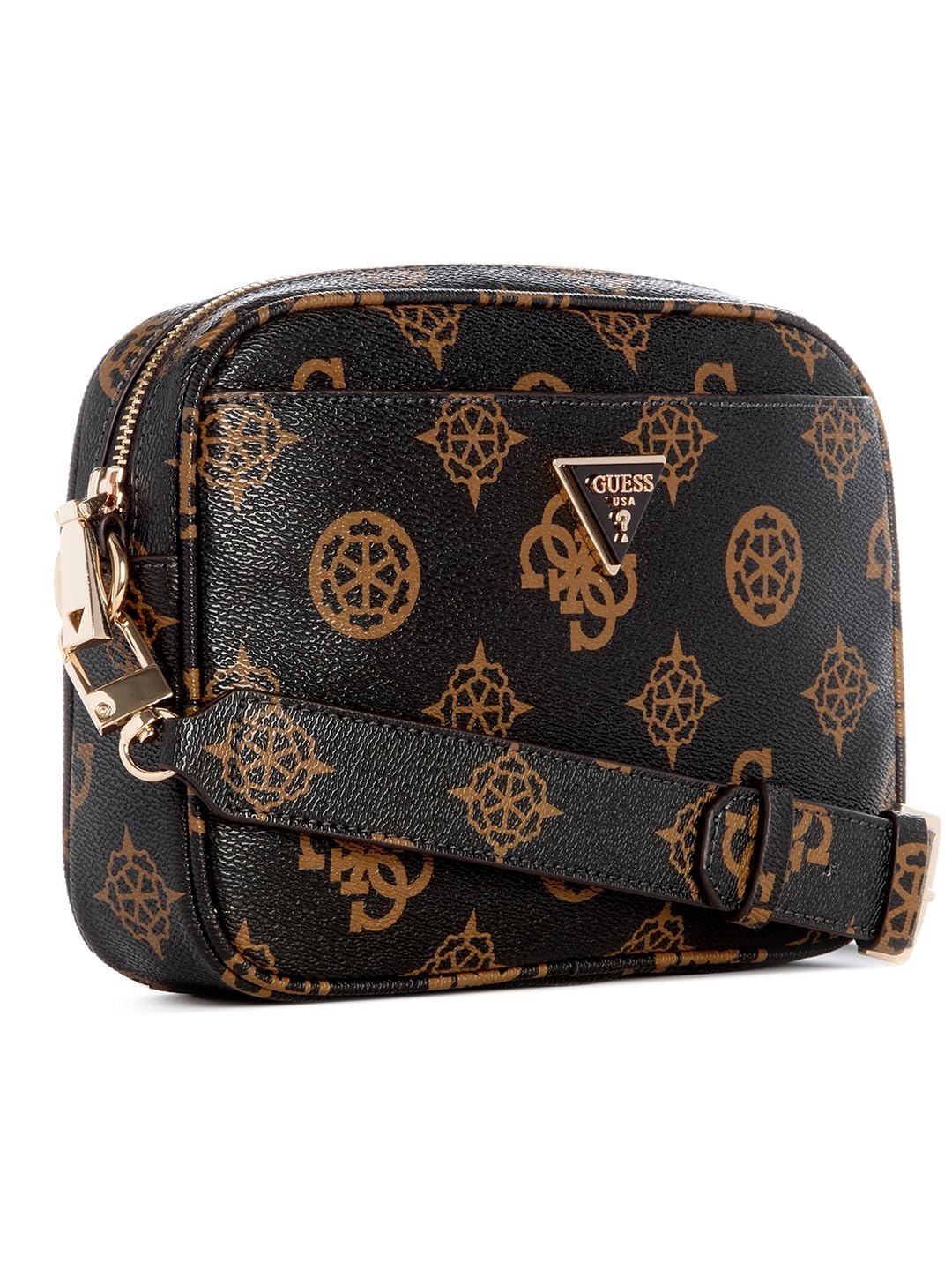 GUESS Women's Black Printed Crossbody Bag| Ladies Purse Handbags | Gift for Ladies