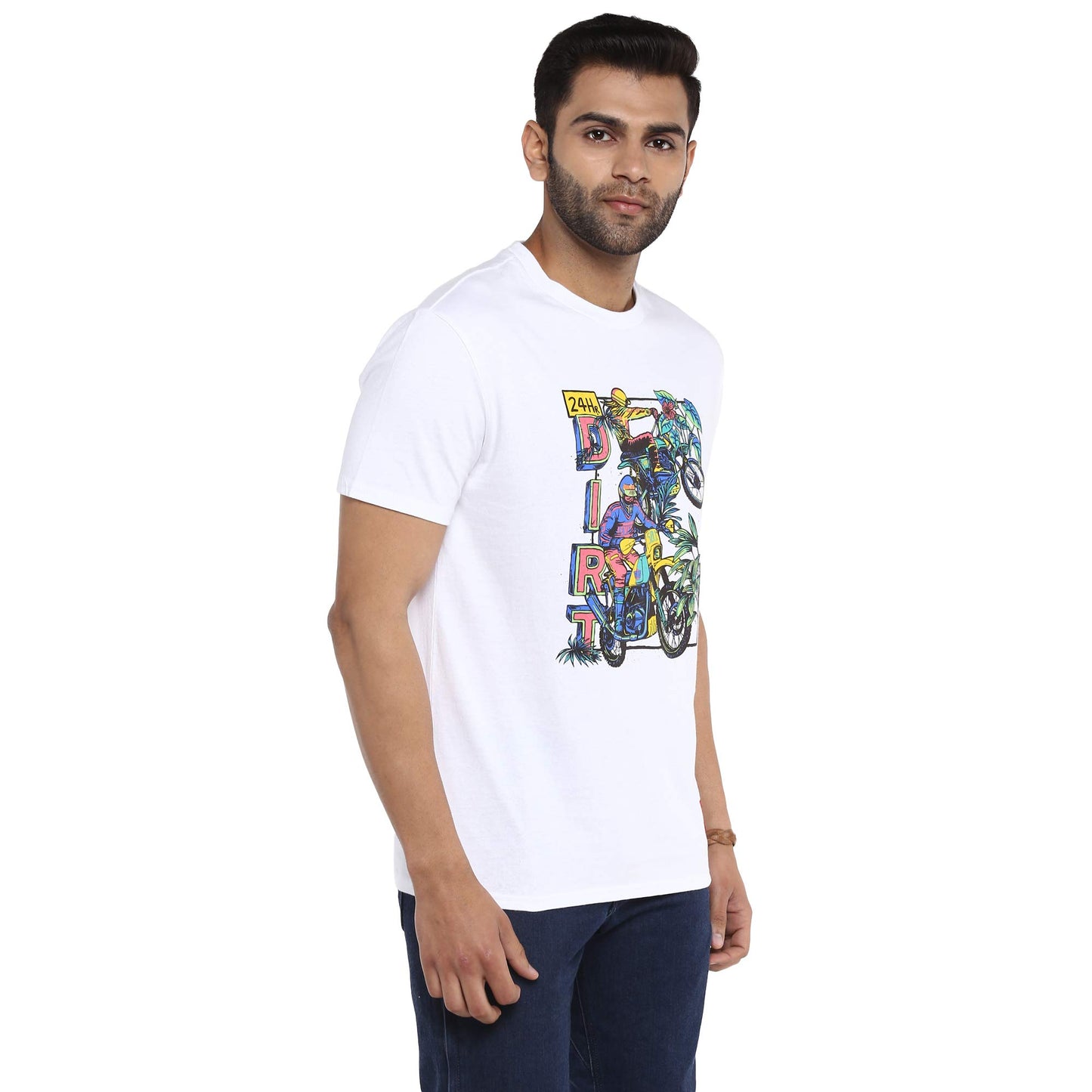 Royal Enfield X LEVIS 24HR Dirt T-Shirt White S (RLATSM000865)