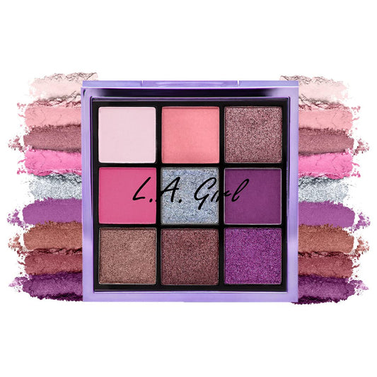 L.A.Girl-Keep It Playful- 9 Color Eye Palette-Playtime | Soft Mattes | Smooth Shimmers & Intense Foils | Easy to Blend | Travel Friendly | 14 gm