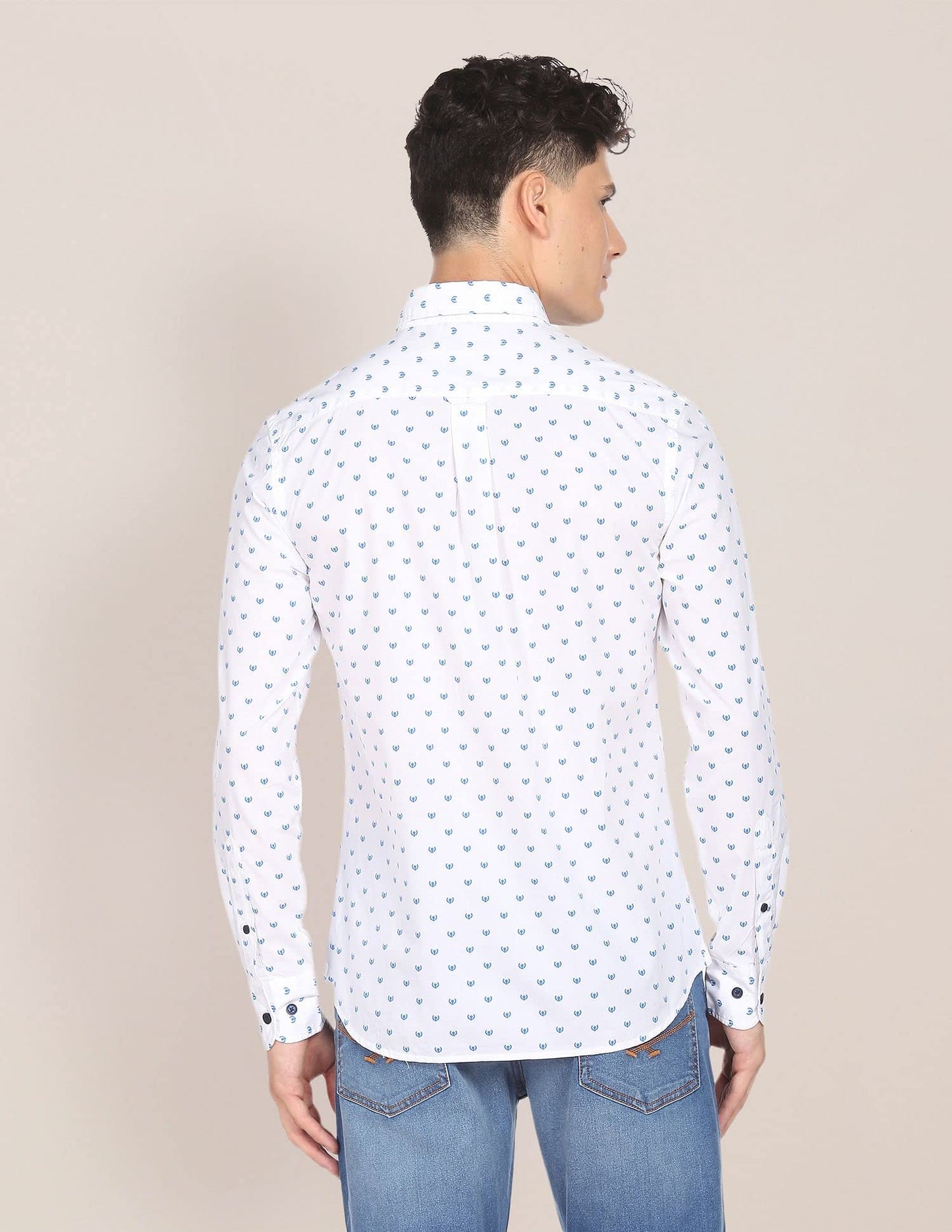 U.S. POLO ASSN. Men's Regular Fit Shirt (USSHT-G94_White