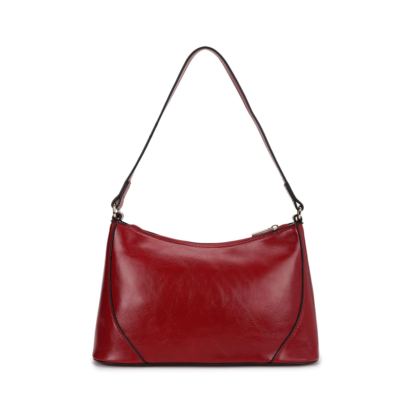 Fastrack Women's Stud Detail Shoulder Bag with Top Zip Closure | Trendy Stitching and Metal Stud Accents, Inner Zip and Slip Pockets | Comfortable Shoulder Strap | Trendy Women's Handbags