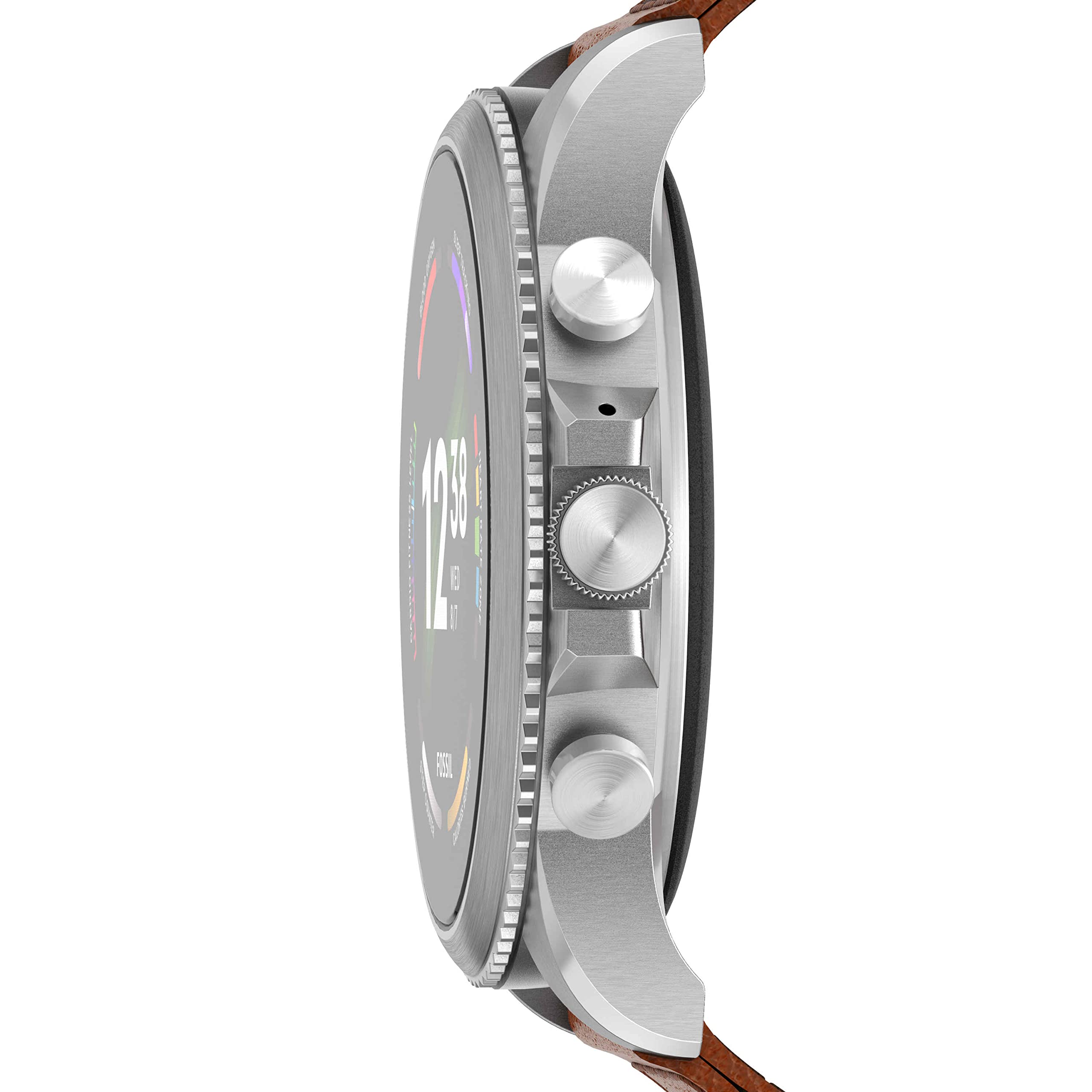 Fossil Gen 6 Men s Smartwatch with AMOLED Screen Snapdragon 4100 Wear Platform Wear OS by Google Google Assistant SpO2 Wellness Features and Smartphone Notifications
