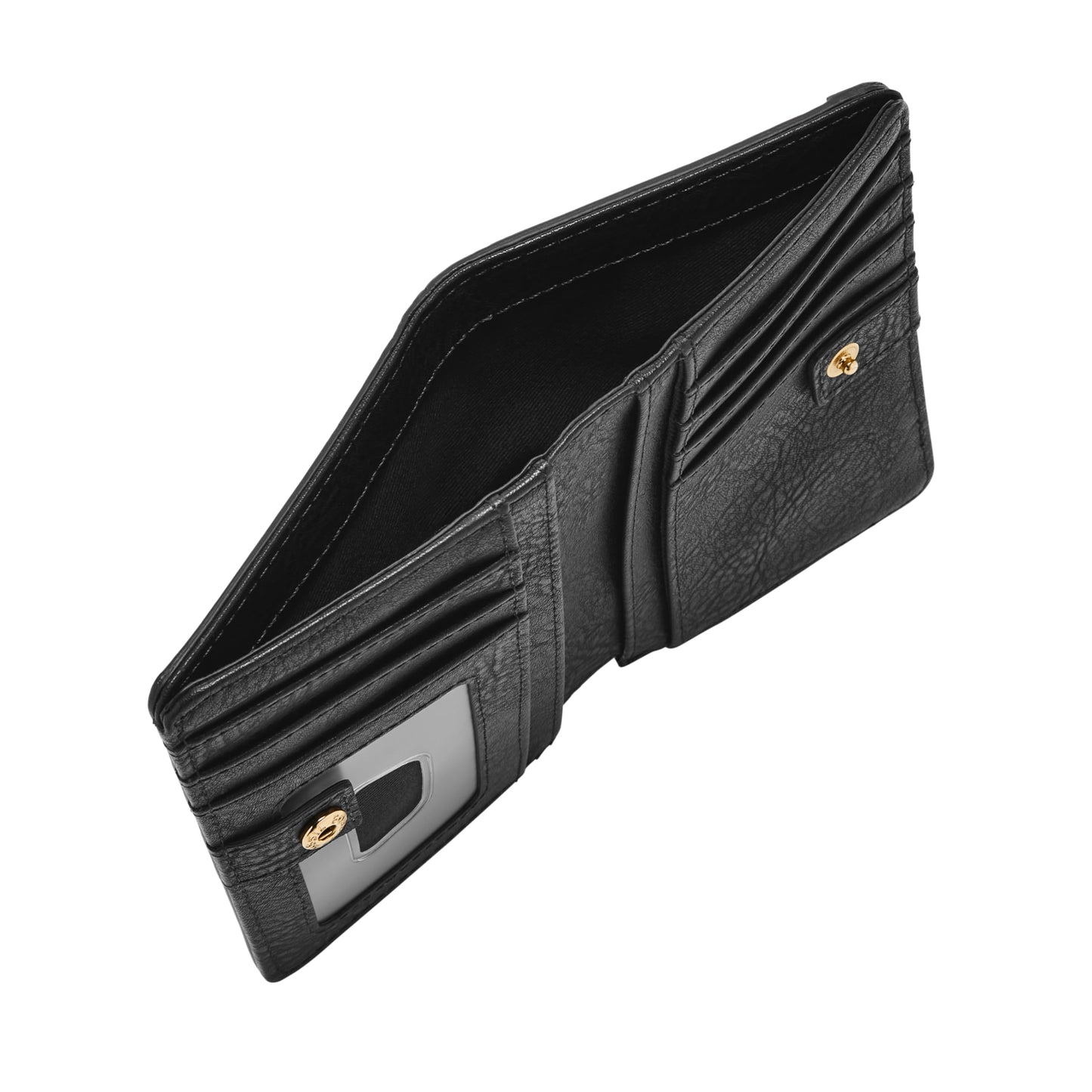 Fossil Mens Leather Liza Black Card Case Wallet Sl7986G001