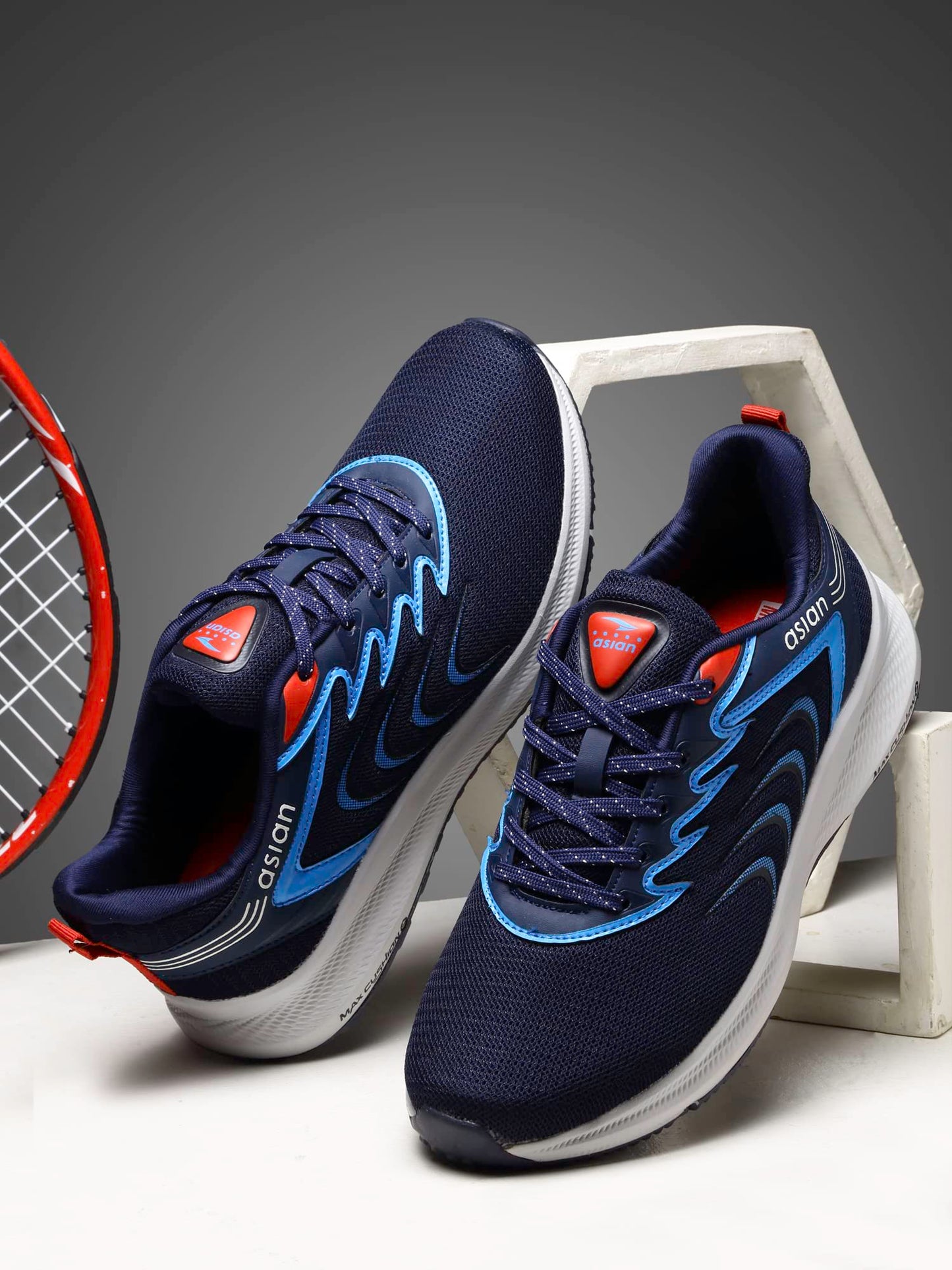 ASIAN Men's Fortuner-07 Sports Running,Walking & Gym Shoes with Max Cushion Technology Casual Sneaker Shoes for Men's & Boy's Grey