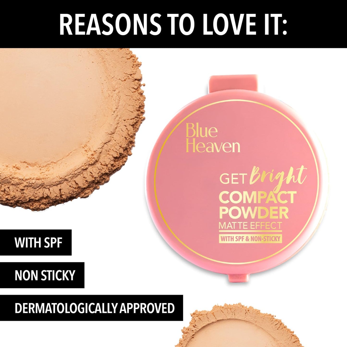 Blue Heaven All-In-One Bridal Makeup Kit for women | Pack of 11 | Primer, Foundation, Compact Powder, Eyebrow Definer, Eyeliner, Kajal, Mascara, Eyeshadow, Lipstick, Sindoor & Blush | 55.1g + 49.5ml