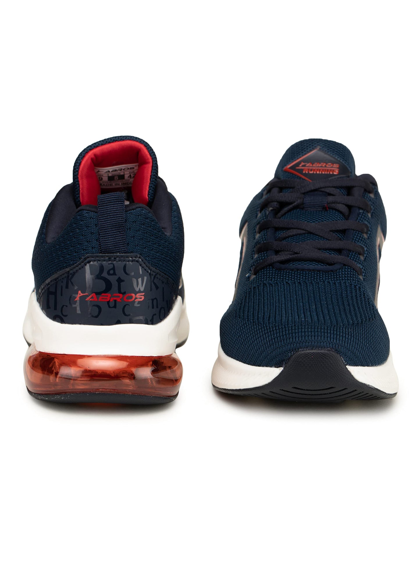 ABROS Men's ASSG1097O Galaxy-O Sports Shoes -Navy/Red -8 UK