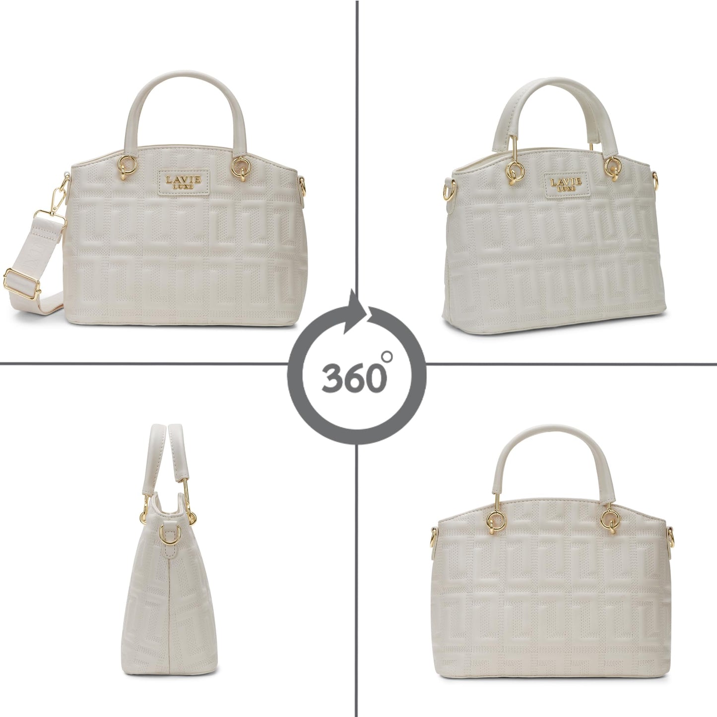 Lavie Luxe Women's Mabel Small Satchel Bag | Satchel Handbag for Work | Ladies purse | Stylish Shoulder Bag | Gift for Women