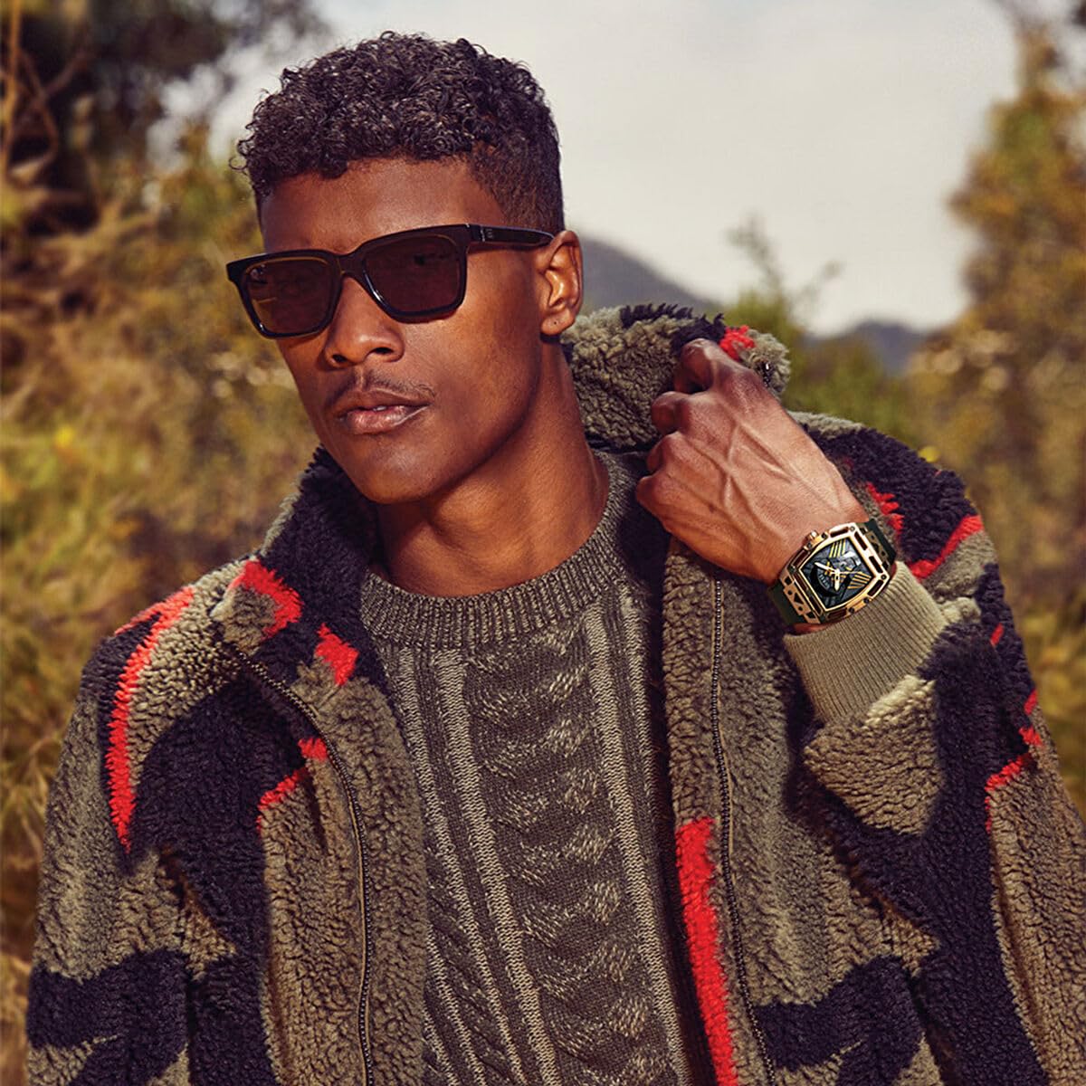 GUESS Analog Beige Dial Men's Watch-GW0500G1