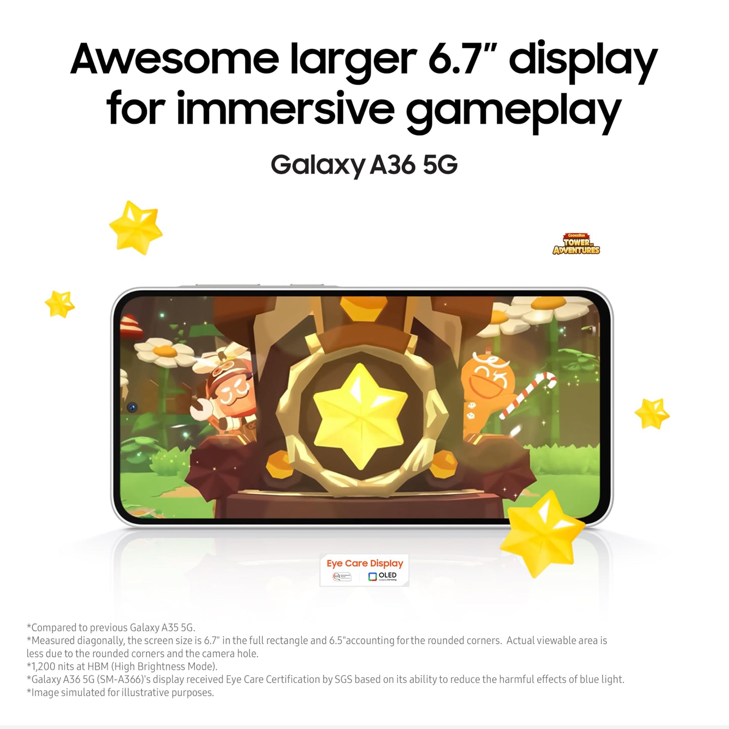 Samsung Galaxy A36 5G (Awesome Black, 8GB, 128GB) | Awesome Intelligence: Circle to Search, Intelligent Editing | Awesome 4nm Snapdragon Processor | Flagship Grade Selfie Camera