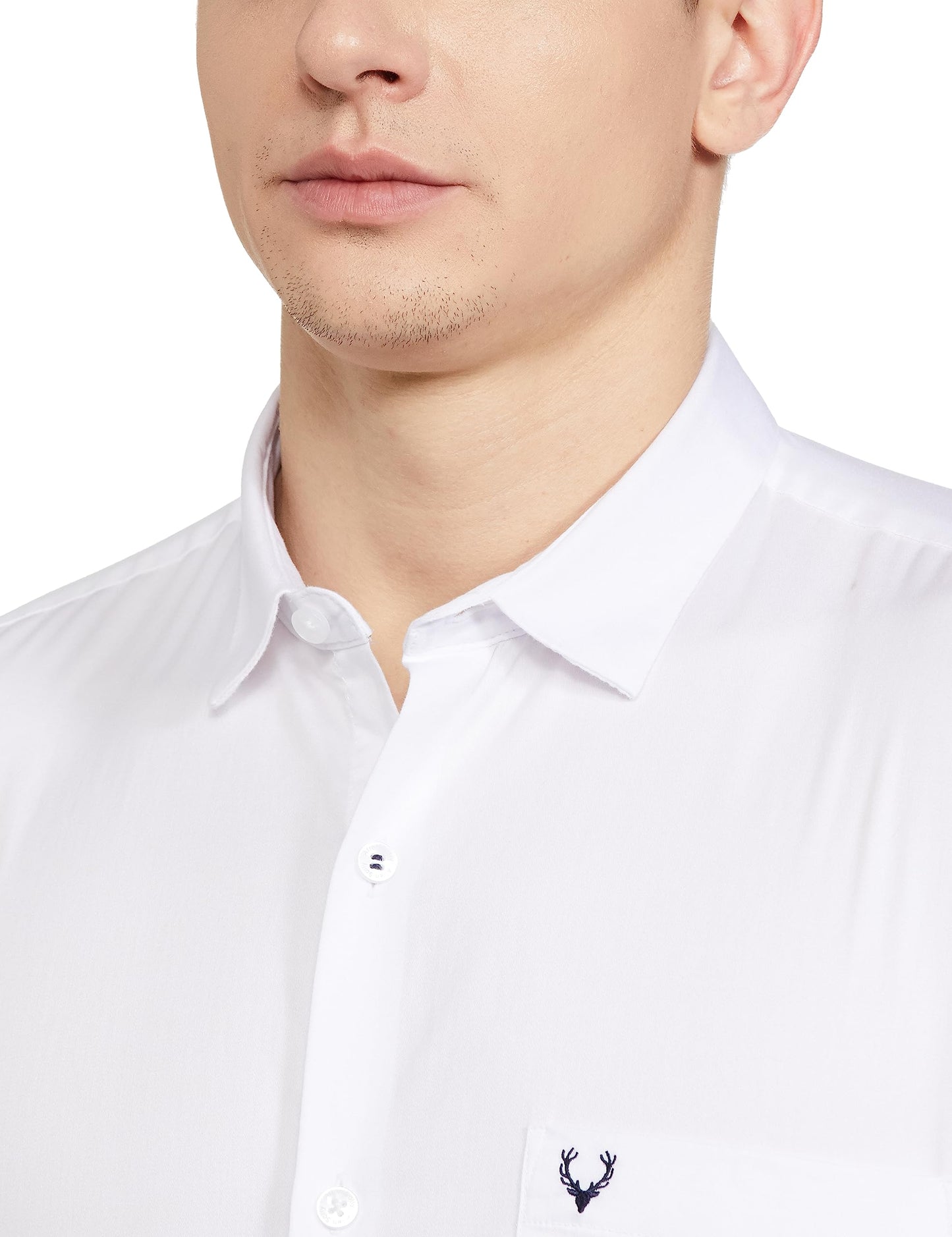 Allen Solly Men's Slim Fit Shirt (ASSFQSPFJ58709_White 40)