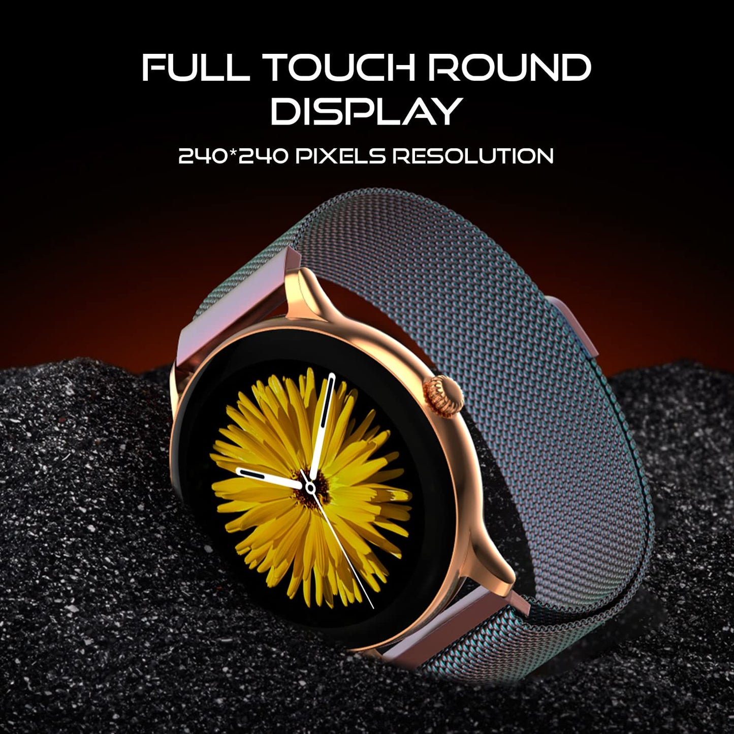 Fire-Boltt Phoenix Ultra Smart Watch 1.39” HD Display, Bluetooth Calling, AI Voice Assistant, 120 Sports Modes, IP67 Waterproof, SpO2 Monitor, Smart Watch for Man & Woman- Rainbow SS