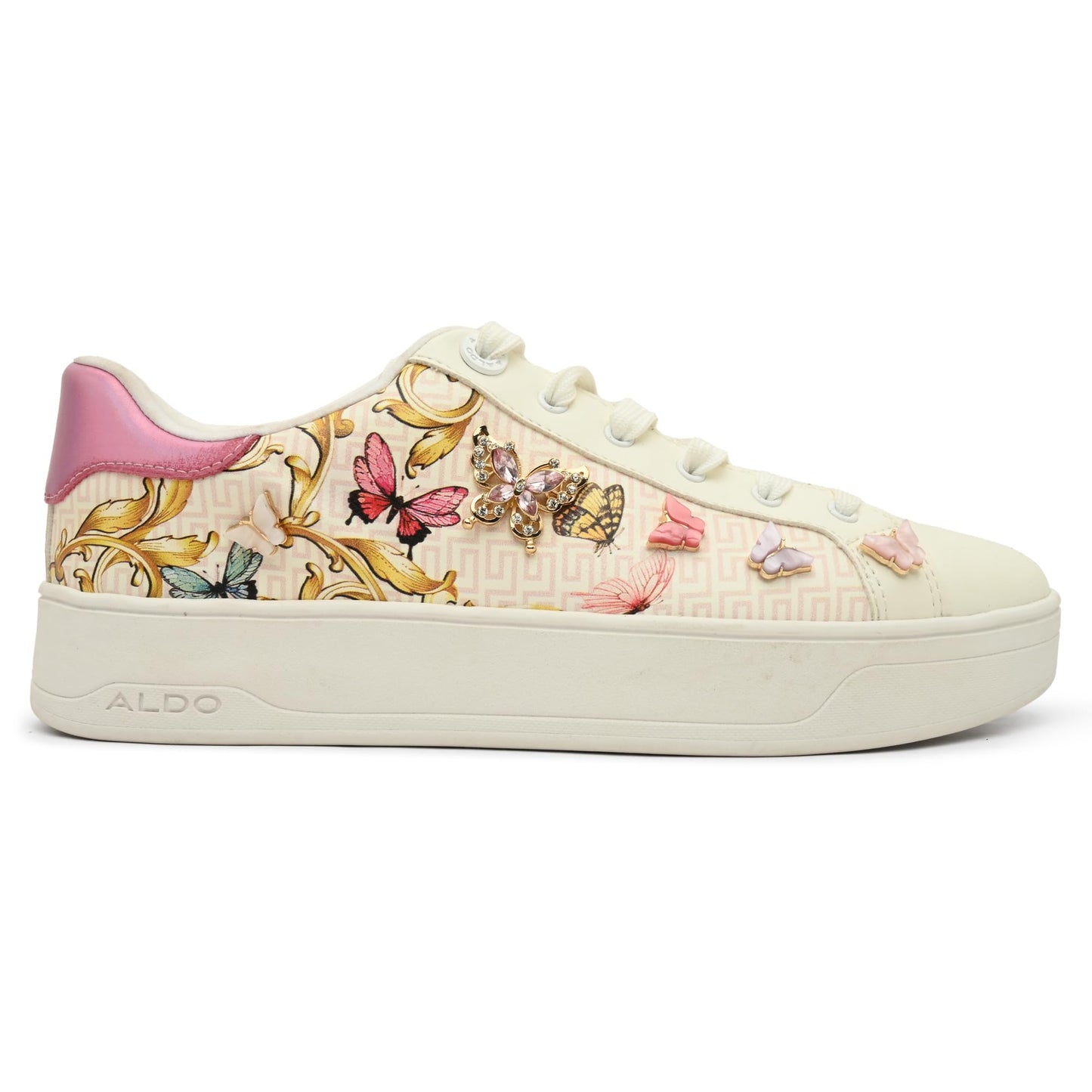 Aldo ELORIAA-IN950 Ladies Pink Overflow Flat Sneakers