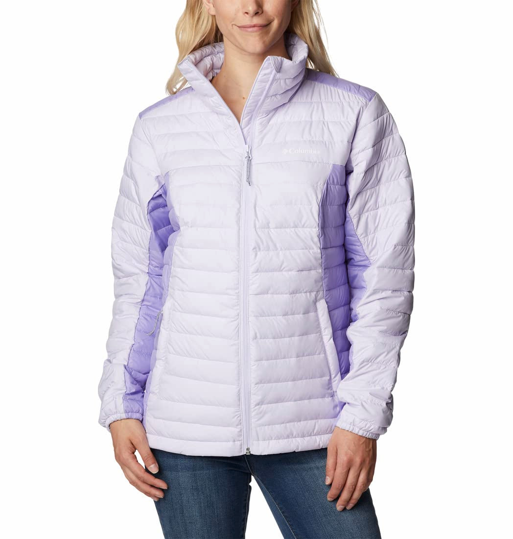 Columbia Womens Silver Falls Full Zip Jacket, Purple Tint, Frosted Purple, M