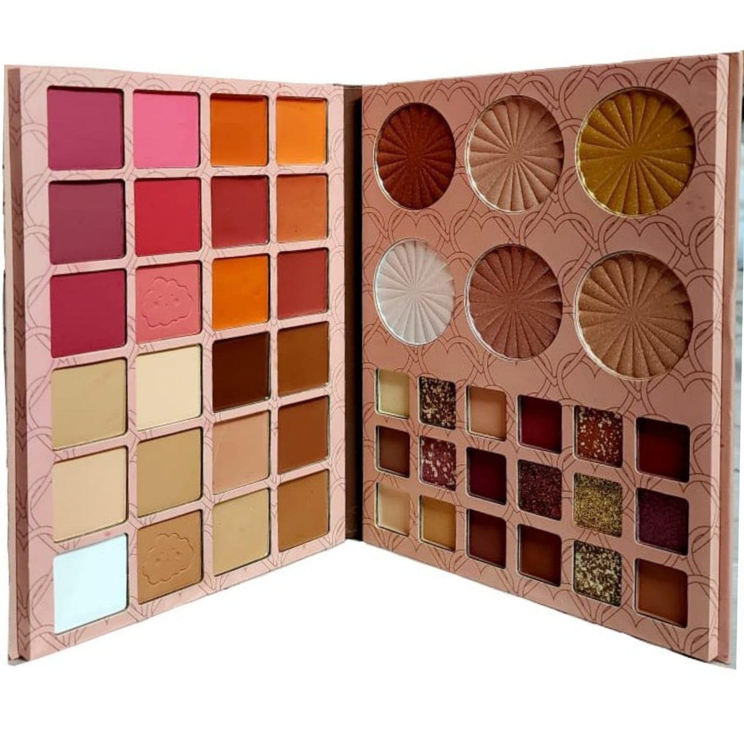 COSMAC Professional HD Waterproof Long Lasting All In 1 Makeup Book Palette Kit Base, Eyebrow Contour Concealer Eyeshadow Highlighter & Blusher Palette With High Coverage Glowing For Girls & Women