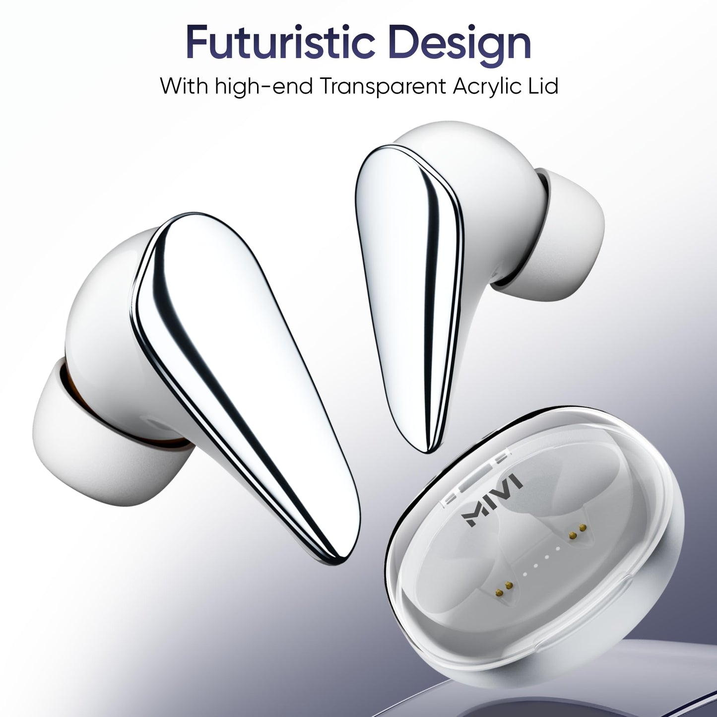 Mivi DuoPods i7 Earbuds - Step into The 3rd Dimension of Sound with 3D Soundstage, High Fidelity Drivers, Advanced Audio Codec for Lossless Audio, etc.