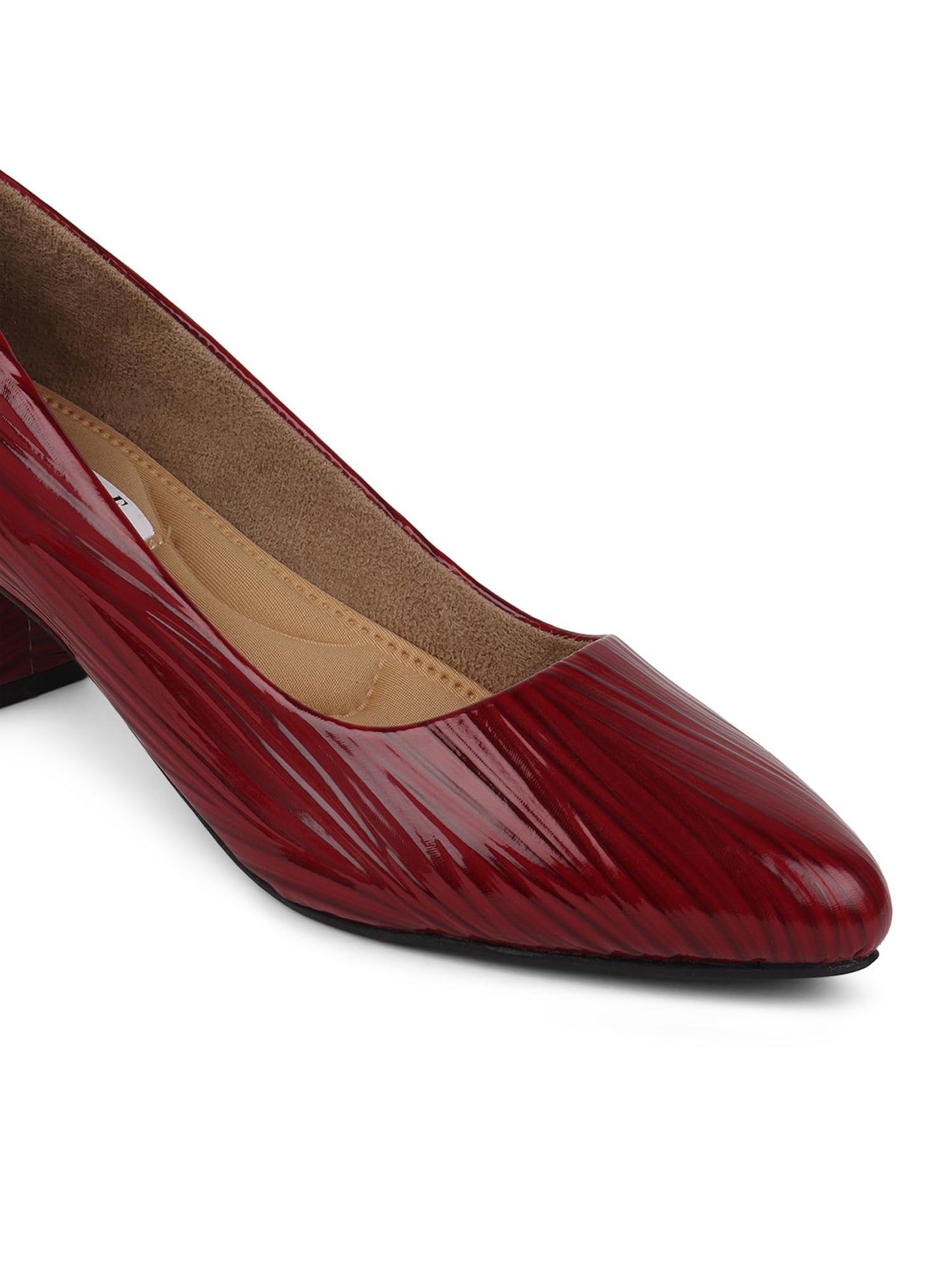 ELLE Women Shoes,Maroon,UK-3