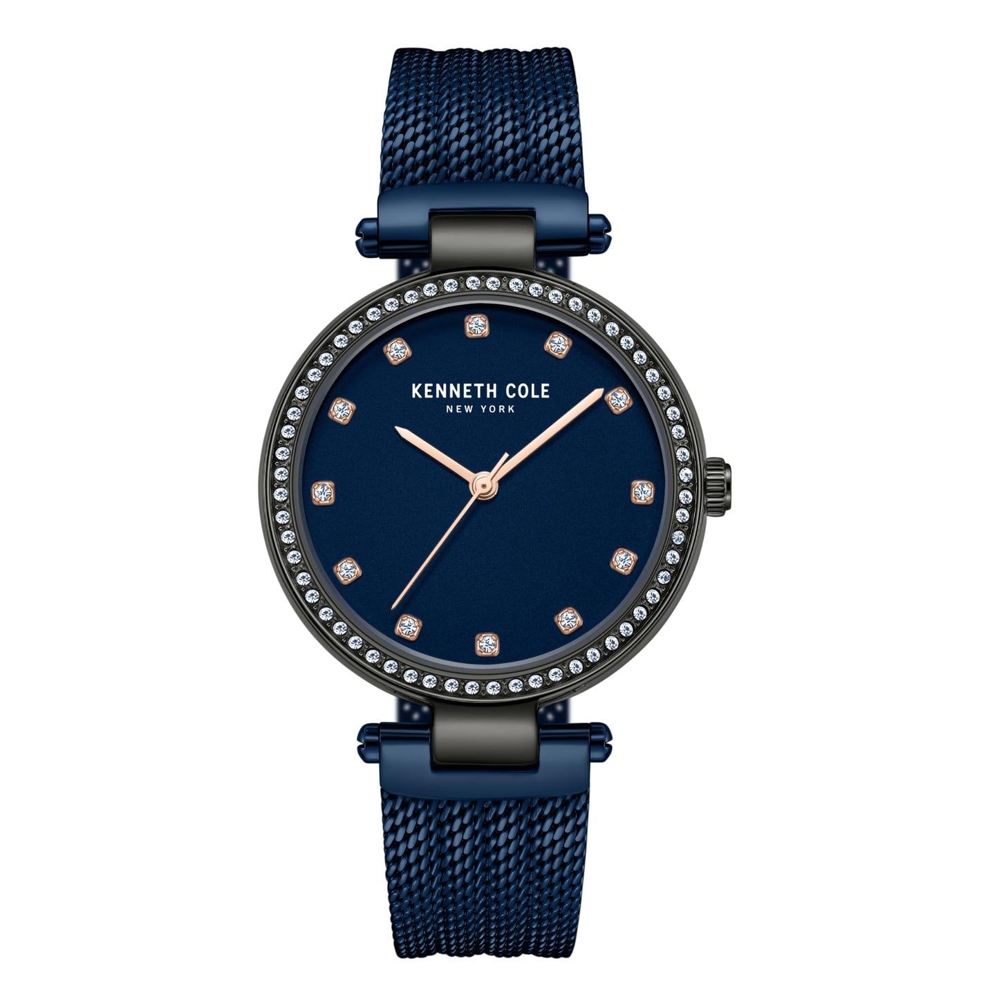 Kenneth Cole Quartz Analog Blue Dial Stainless Steel Strap Watch for Women