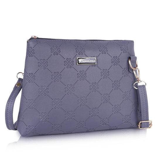 Shining Star Synthetic Leather Women's sling Bag | Ladies Purse Handbag | Women bags (DARK GREY)