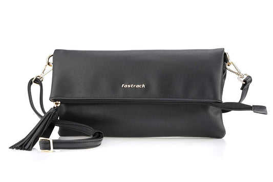 Fastrack Women’s Compact Synthetic Party Sling Bag (Ink Black)