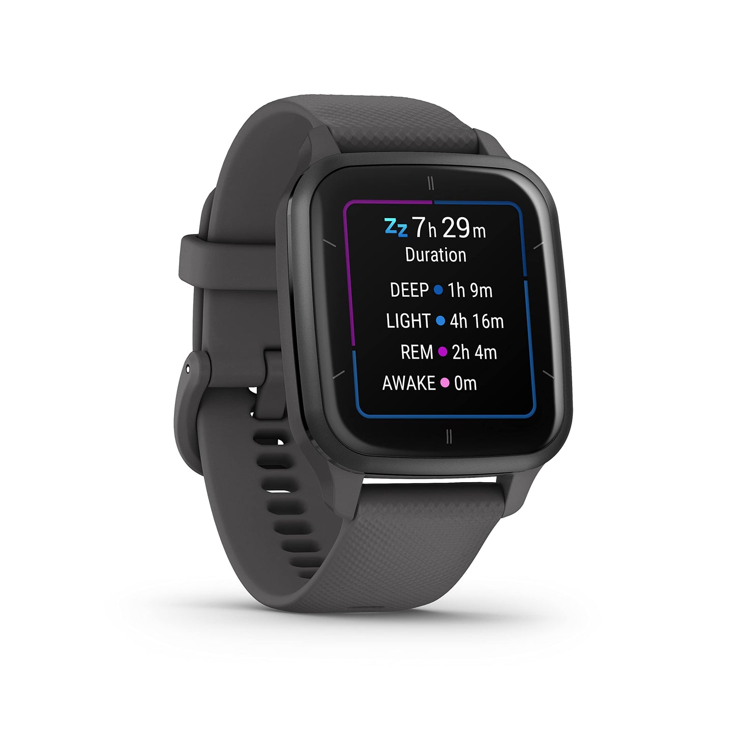 Garmin Venu Sq 2 GPS Smartwatch, All-Day Health Monitoring, Long-Lasting Battery Life, AMOLED Display, Slate and Shadow Gray