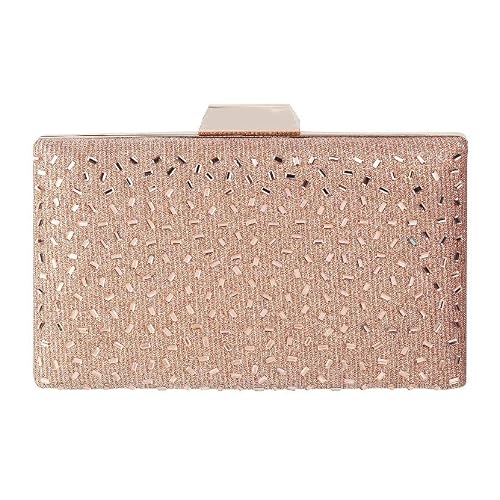 Mochi Womens Synthetic Rose Gold Clutch (One Size)