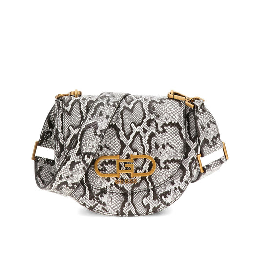 Guess Women's Grey Textured Crossbody Bag| Ladies Purse Handbags | Gift For Ladies