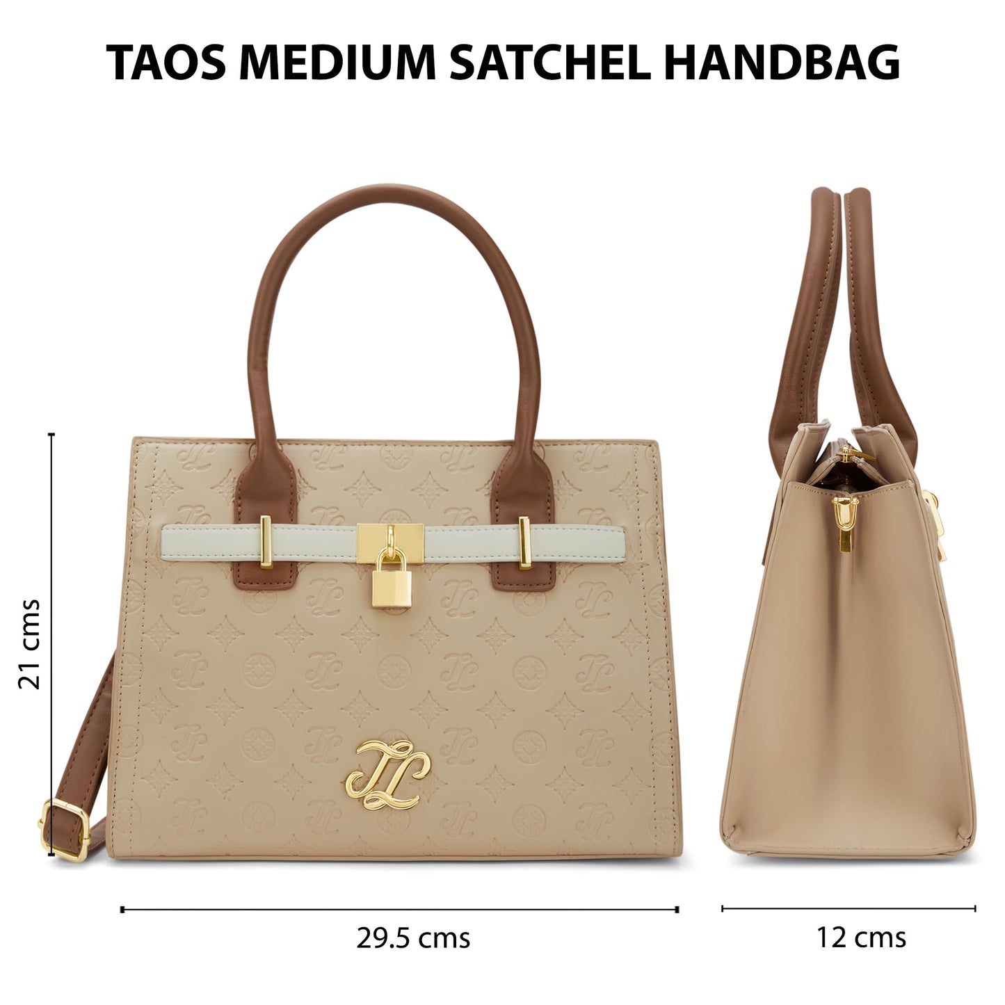 Lavie Signature Women's Colourblock Taos Satchel Bag | Satchel Handbag for Work | Ladies purse | Stylish Shoulder Bag | Gift for Women