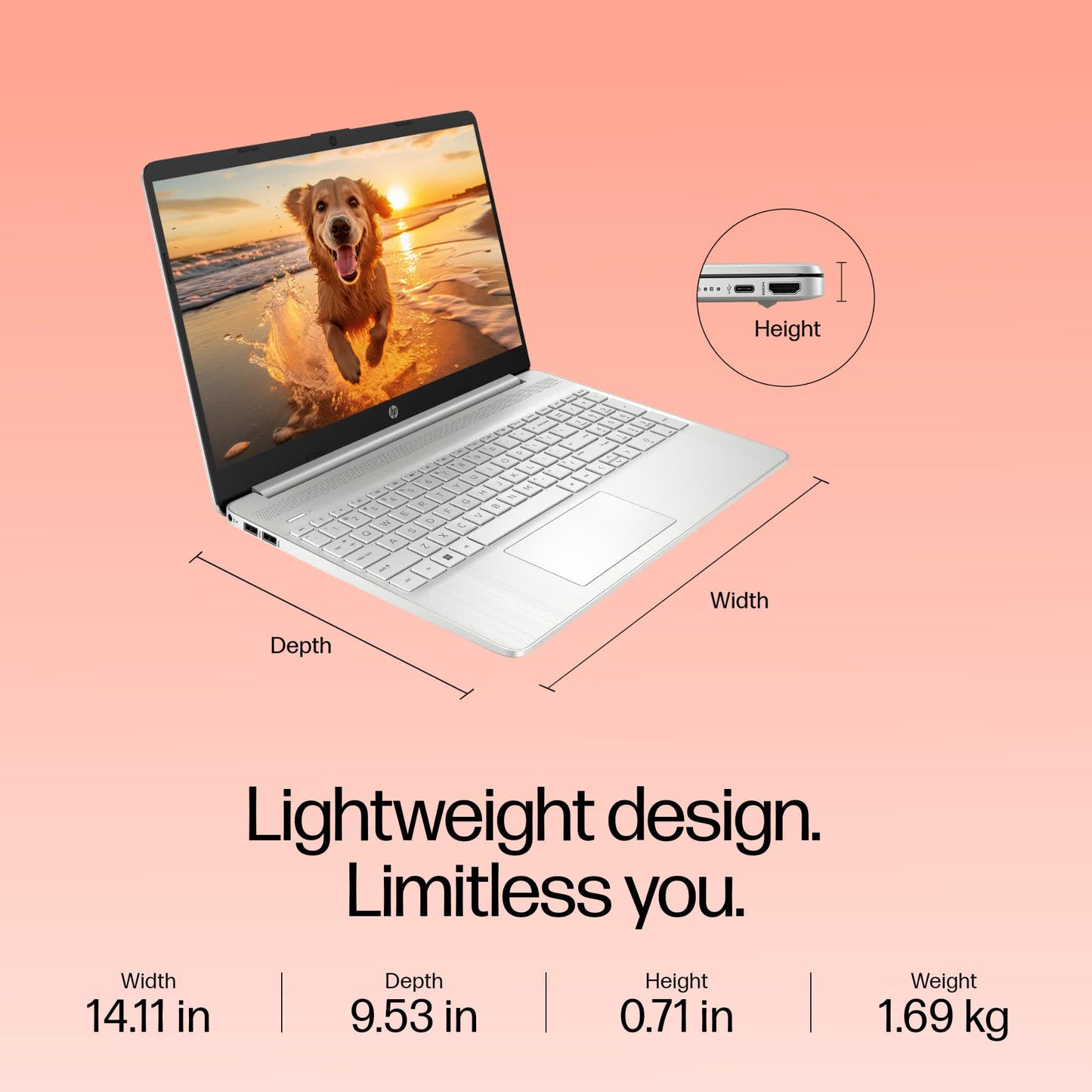 HP 15s, 12th Gen Intel Core i5-1235U,16GB DDR4, 512GB SSD (Win11, Office21, Silver, 1.69kg) Anti-Glare,15.6-inch(39.6cm), FHD Laptop, Intel Iris Xe Graphics, Backlit KB, HD Camera, fq5330TU