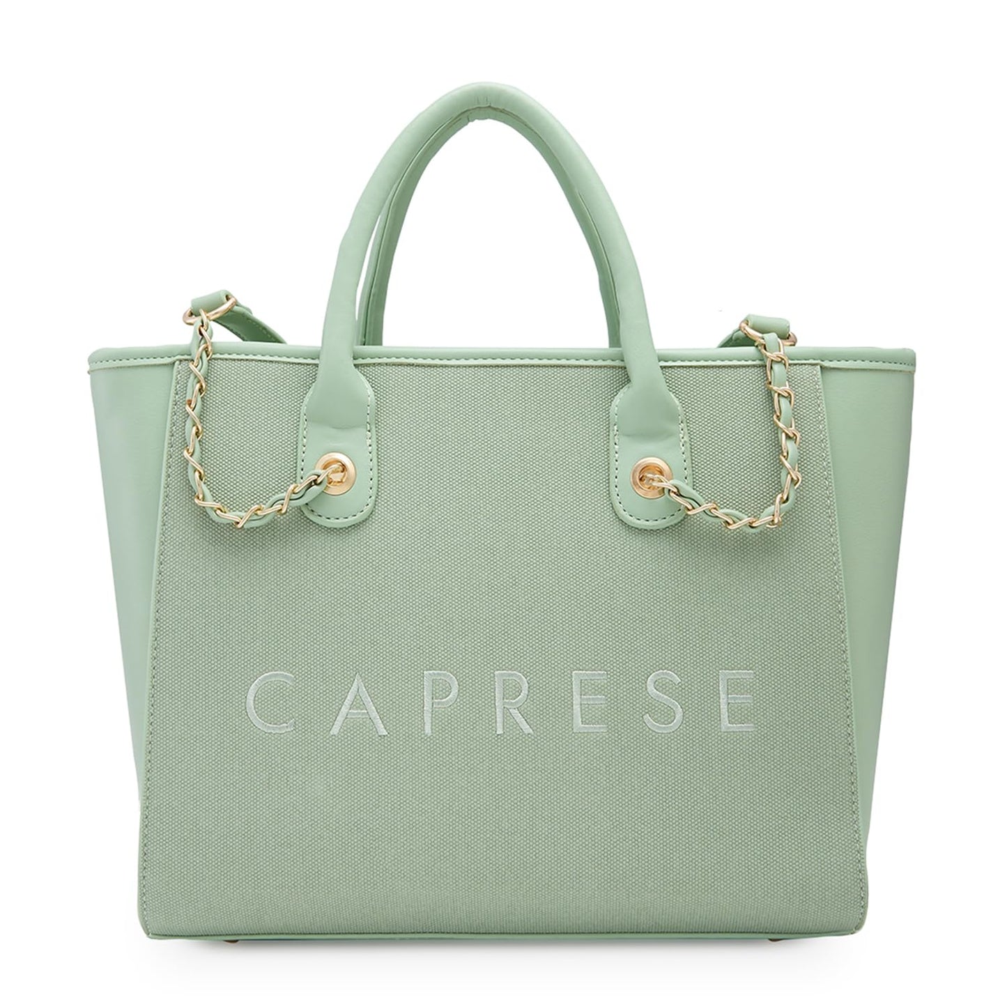 Caprese Brooklyn Tote Bag, Large-Green | Stylish Handbag for Women | Spacious, Versatile Office & Daily Essentials Tote | Top Zip Closure