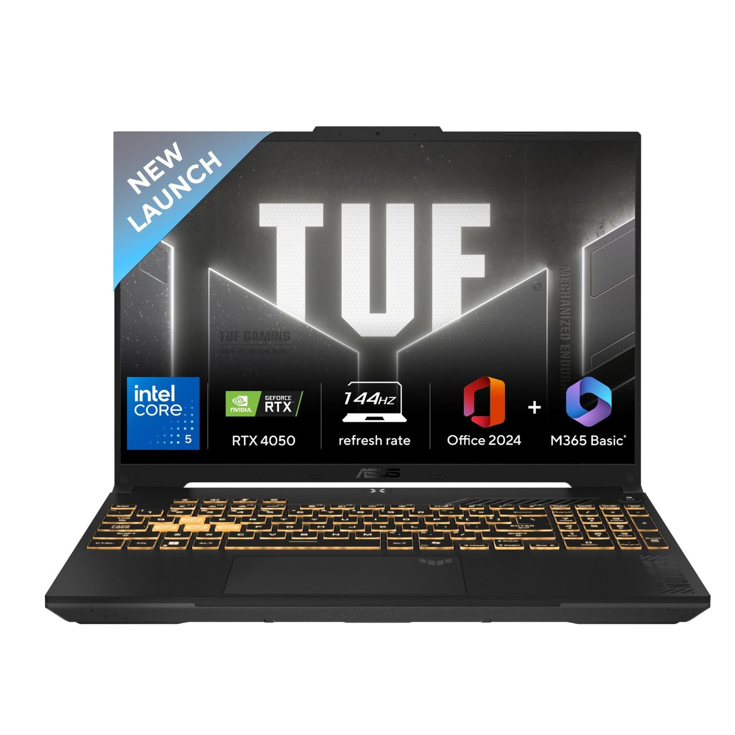 ASUS TUF Gaming F16,Smartchoice,Intel Core 5 Processor 210H,14th Gen Gaming Laptop(RTX 4050-6GB/140WTGP/16GB/512GB/FHD+/16"/144Hz/Win 11/M365 Basic(1Year)*/Office-24/Mecha Gray/2.20 Kg)FX677VU-RL055WS