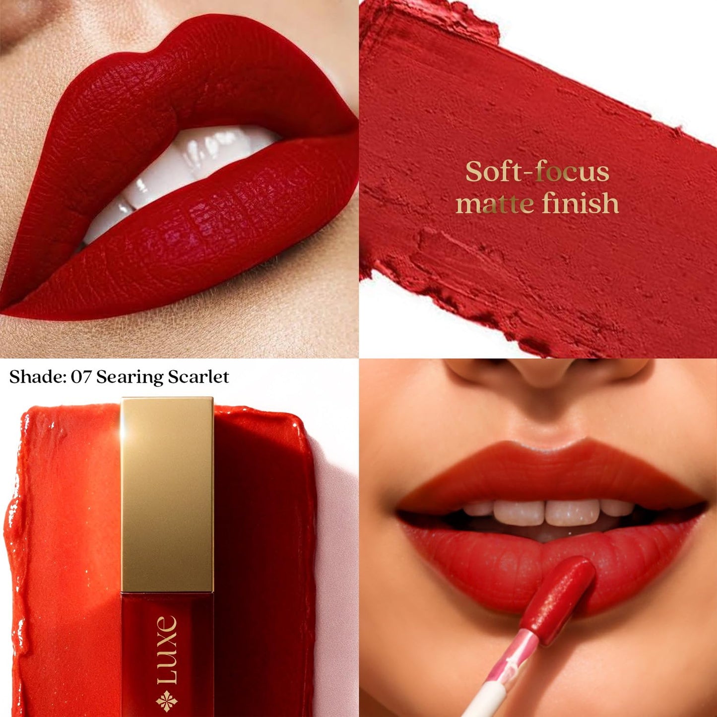 Just Herbs Luxe Dream Muse Mousse Liquid Lipstick | Luxury Makeup | Velvet Matte | Long Lasting & Transferproof Formula | Ayurvedic Lipstick – 3.5 ml (08 MAROON DESIRE)