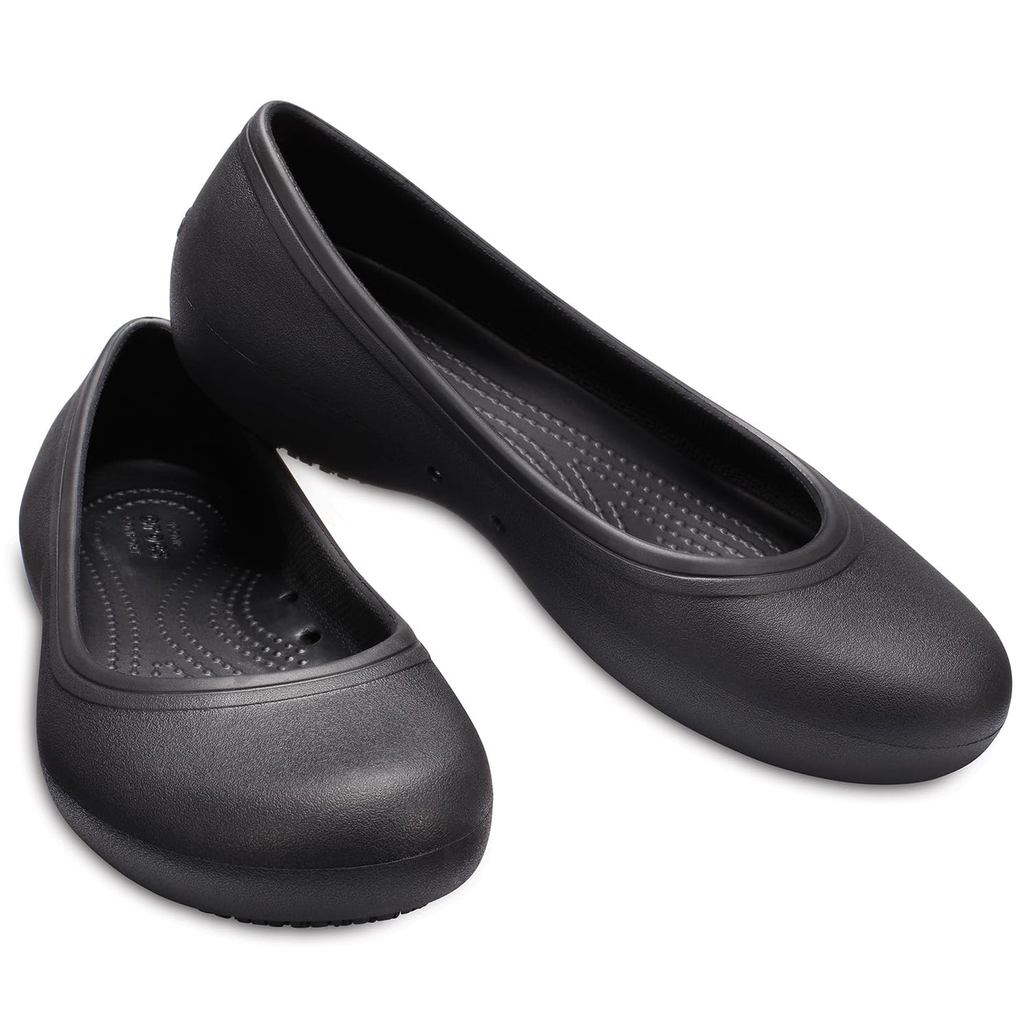 Crocs Women's Croslite Flat At Work, Black - 2 UK