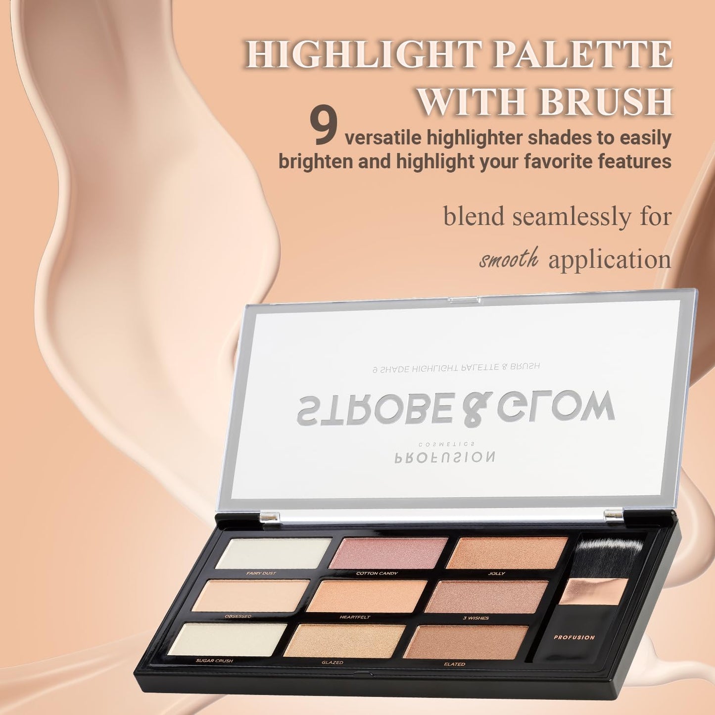 Profusion Cosmetics Strobe & Glow Artistry Palette, Glow, 36 g