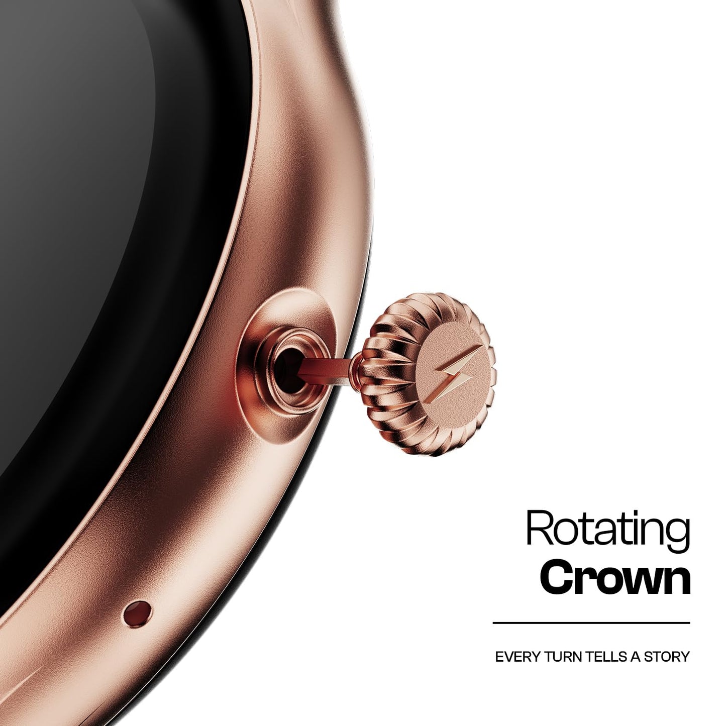 Fire-Boltt Phoenix Air Smart Watch 1.26” Round Display, Rotating Button, Wireless Charging, Ultra Lightweight Metal Body, Bluetooth Calling, Smartwatch with Silicone & Mesh Steel Straps Petal Pink