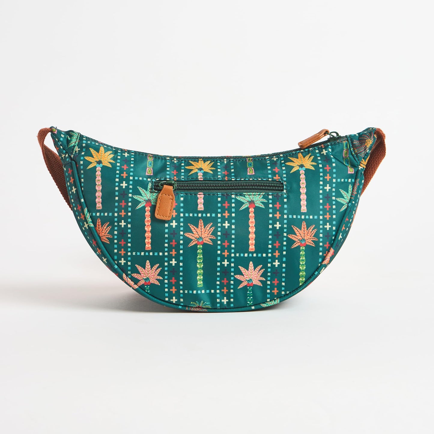 Chumbak Trippy Shoulder Bag - Palms, Digital Nomad, Fanny Bag for Women and Girls, Crossbody Purse Bag, Adjustable Strap, Mini Makeup Pouch