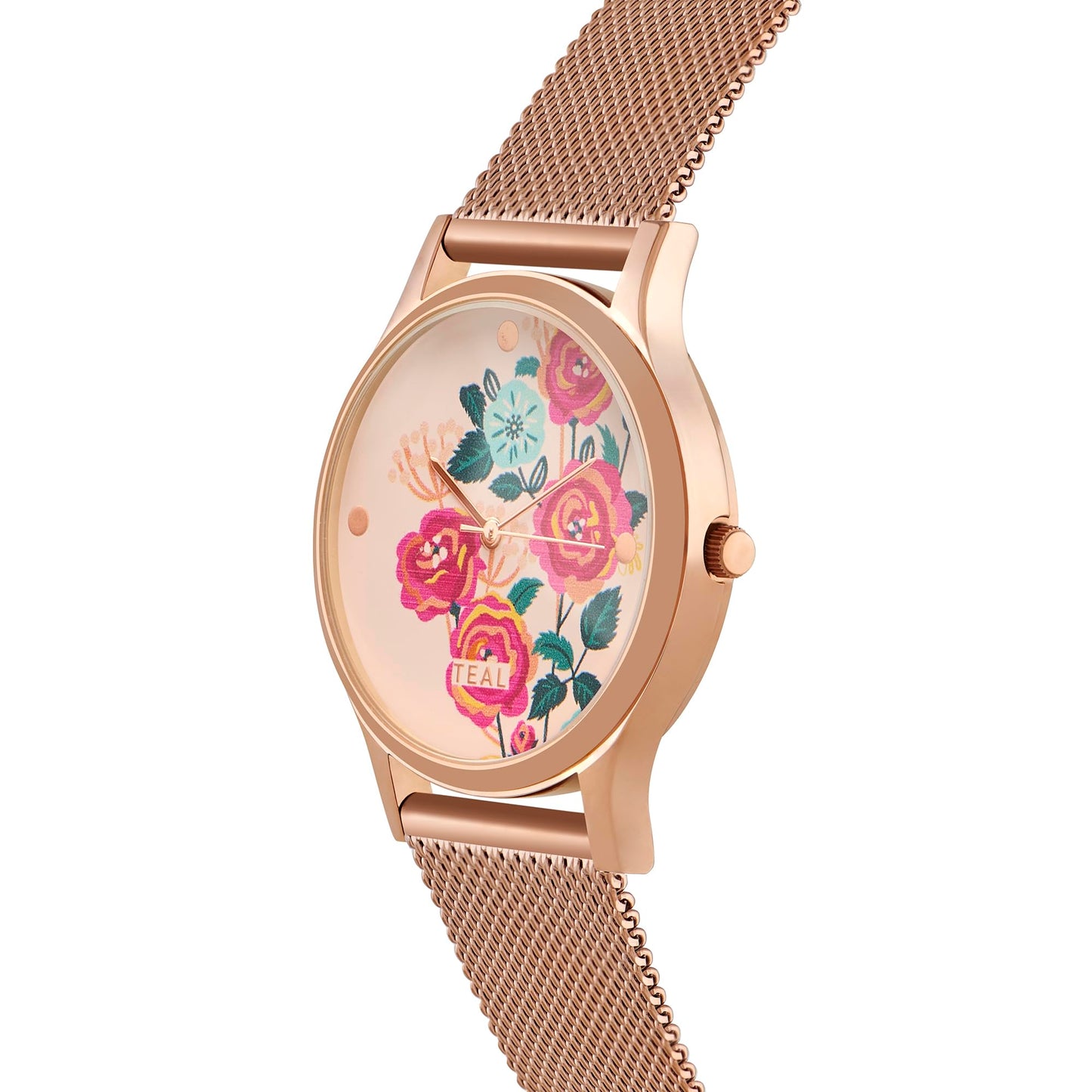 TEAL BY CHUMBAK Round Dial Analog Hand Watch for Women, Gifts for Women/Girls/Ladies, Stylish Fashion Watch for Casual/Work