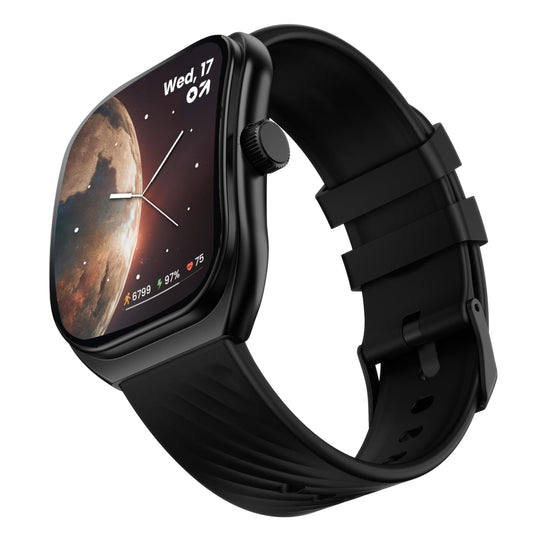 GOBOULT Trail Pro Smartwatch 2.01'' 3D Curved Screen+AMOLED, BT Calling 5.3, 600 Nits Brightness, IP68, 250+ Watchfaces, 120+ Sports Modes, AI Voice Assistant, SpO2 Tracking (Black)