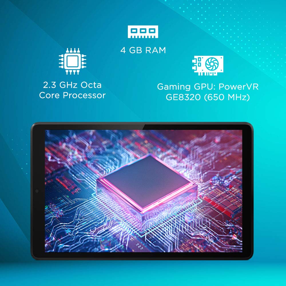 Lenovo Tab M8 FHD (8 inch(20cm), 4 GB, 64 GB, Wi-Fi+LTE, Calling), Grey with Camera Flash